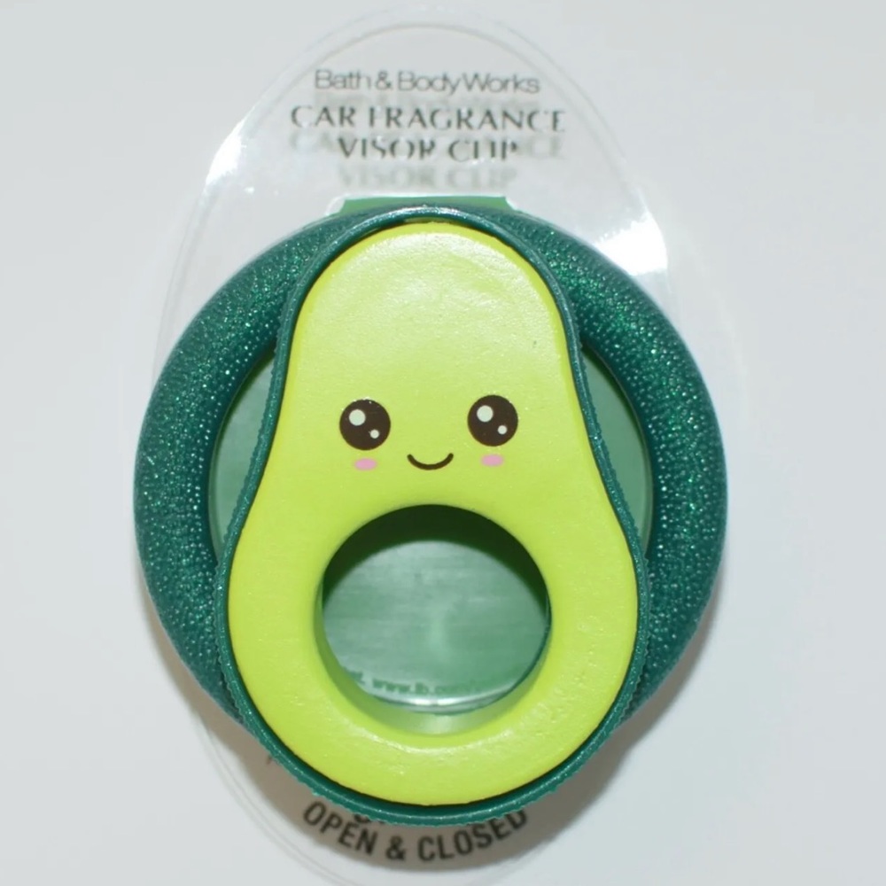GREEN AVOCADO CAR VISOR CLIP FRESHENER BBW
